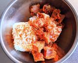 唐揚げIN悪魔の焼きおにぎり作り方2写真