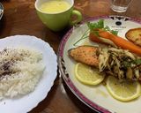 鮭のムニエル　レモンとキノコのソース和え作り方9写真