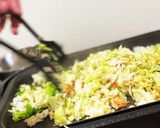 ホットプレートでお手軽もんじゃ焼き作り方4写真