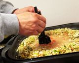 ホットプレートでお手軽もんじゃ焼き作り方6写真