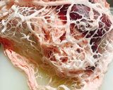 あみ脂の和風春菊ハンバーグ作り方1写真