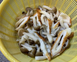 ほうれん草としめじの胡麻和え作り方1写真