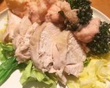 茹で鶏と春キャベツのたらこポテトサラダ風作り方26写真