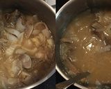 牛肉と新玉ねぎと蕪の葉の煎り酒煮作り方4写真