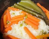 グリンピースと人参のごはん♡野菜嫌い克服作り方4写真