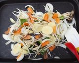 ホットプレートで焼きブイヤベースご飯付き作り方4写真