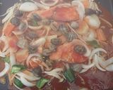 ホットプレートで焼きブイヤベースご飯付き作り方6写真
