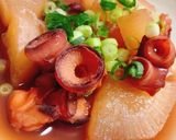 簡単！美味しい！柔らか生だこと大根の煮物作り方4写真
