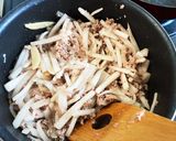 大根トマトとひき肉のスープ作り方2写真