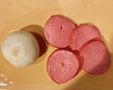 簡単ジューシー☆新玉ねぎハムカツ作り方1写真