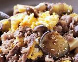 牛肉とたけのこと茄子のふんわり卵炒め作り方10写真