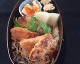 卯月20 まぐろソテー弁当作り方4写真