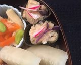 卯月20 まぐろソテー弁当作り方5写真