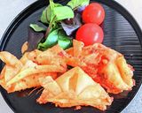 ポテトサラダの兜春巻き作り方12写真