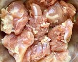 鶏もも肉と大根・干し椎茸の炒め煮~餡掛け作り方2写真