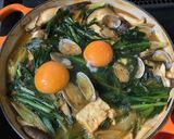 旨辛♡アサリとニラ，豆腐のチゲ鍋♬作り方7写真