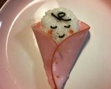 キャラ弁＊おくるみの中の赤ちゃん作り方3写真