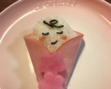 キャラ弁＊おくるみの中の赤ちゃん作り方4写真