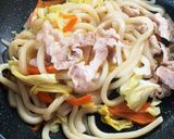 ゆかりのイブクロ 焼きうどん作り方4写真