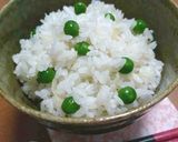 桜の花の塩漬けとグリンピースのごはん作り方12写真