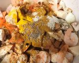 海老と野菜のアーモンドミルクトマトカレー作り方5写真
