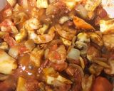 海老と野菜のアーモンドミルクトマトカレー作り方6写真