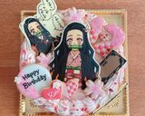 鬼滅＊苺レアチーズケーキ＊キャラケーキ作り方6写真