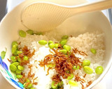 簡単！枝豆とちりめん山椒の混ぜご飯作り方3写真