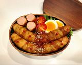 のっけ弁当(魚肉ソーセージ豚バラ巻き)作り方1写真