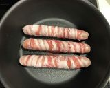 のっけ弁当(魚肉ソーセージ豚バラ巻き)作り方2写真