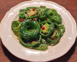 竹輪、エリンギ、ピーマンの野菜炒め作り方5写真