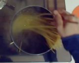 ひき肉と青梗菜のパスタ作り方2写真