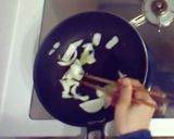 ひき肉と青梗菜のパスタ作り方4写真