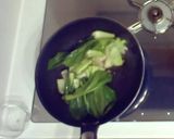 ひき肉と青梗菜のパスタ作り方6写真