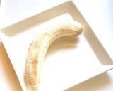 簡単デザート。ナッツのせチョコバナナ作り方1写真