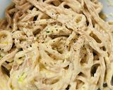 簡単 クリチとアンチョビ蕎麦(パスタ)作り方5写真