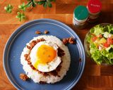 10分ください。カレーチャップそぼろ丼作り方5写真