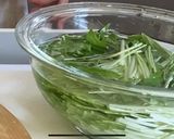 水菜と春にんじんの和風サラダ作り方1写真