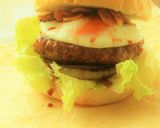〖豚粗挽き肉のガーリックてりたまバーガー作り方13写真