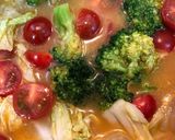 キムチ鍋アレンジチーズ絡め温野菜作り方4写真