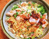 麻辣蒸し鶏あんかけ麺作り方13写真