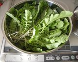 間引いた大根の味噌汁作り方1写真