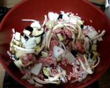 ひき肉と玉ねぎのソース炒め作り方4写真