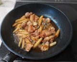 鶏モモとゴボウの甘辛煮作り方5写真