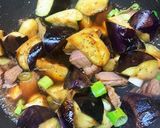 簡単！なすとローストビーフのあんかけ丼作り方3写真