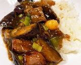 簡単！なすとローストビーフのあんかけ丼作り方5写真