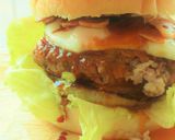 〖豚粗挽き肉のガーリックてりたまバーガー作り方14写真