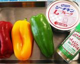 カラフル３色♪パプリカのツナバジル炒め作り方1写真