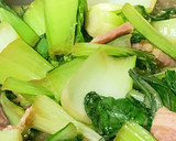 ５分でできる！青梗菜とベーコンの炒め煮作り方5写真