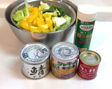 さば缶と春キャベツのカレーマヨ野菜炒め作り方1写真